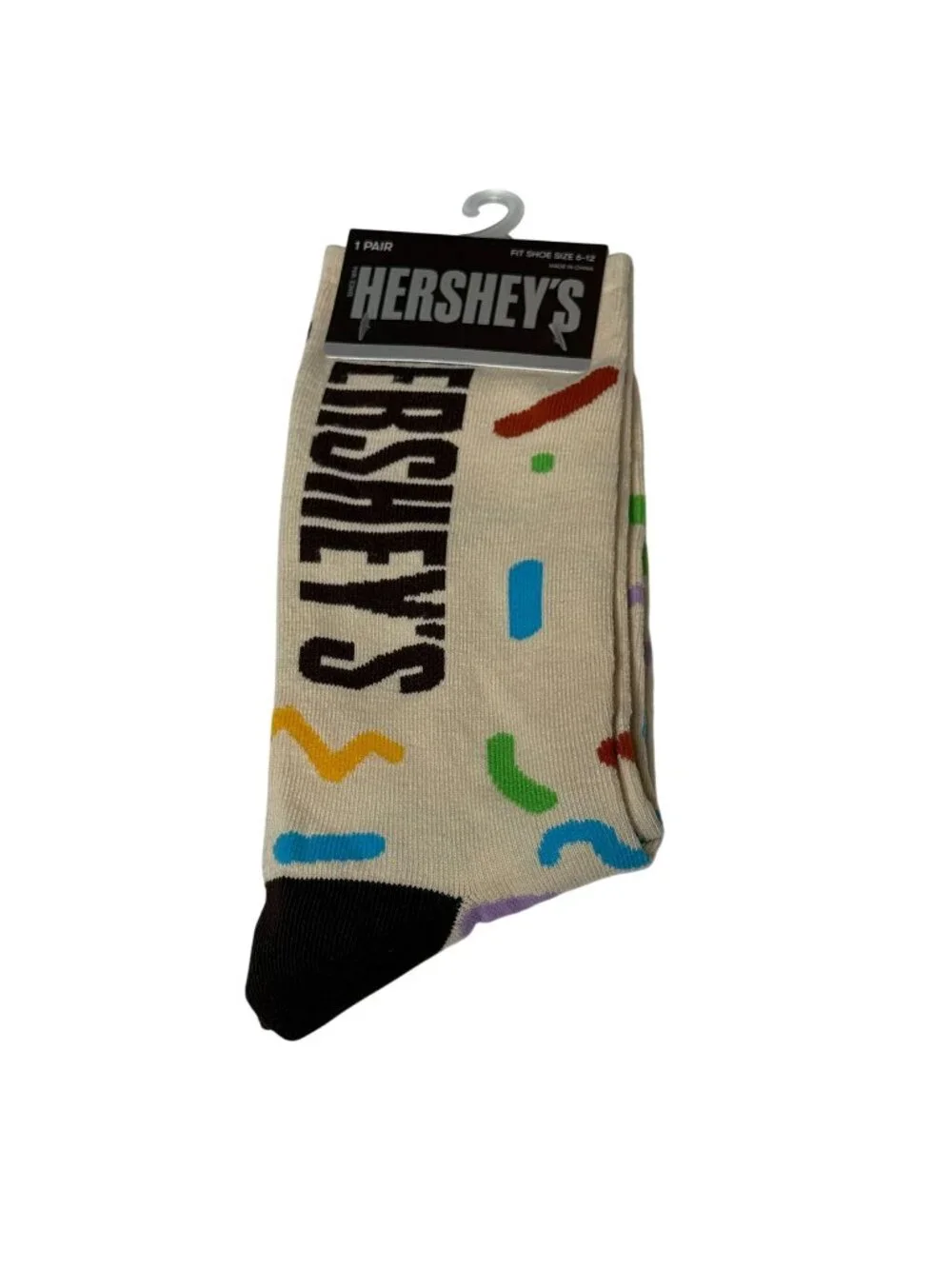 Hersheys Crew Socks Chocolate Candy Novelty Mens 6-12 New
